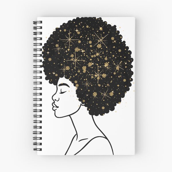 Item preview, Black Woman Starry Night designed and sold by WildHeartWild.