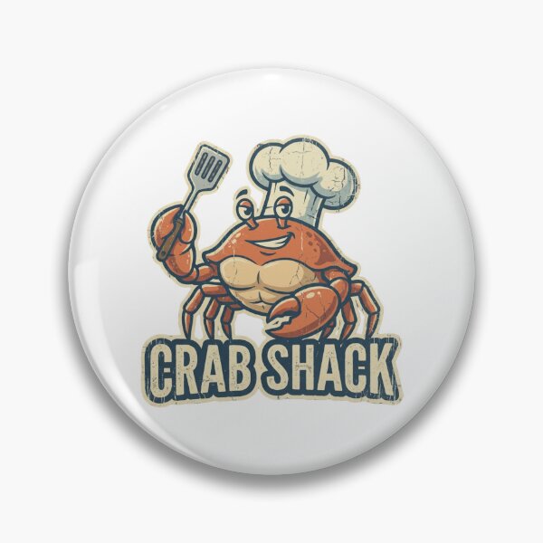 Item preview, Crab Shack Cartoon Chef Distressed Seafood Lover designed and sold by chattsuede.