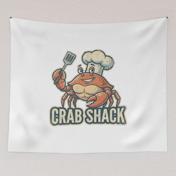 Item preview, Crab Shack Cartoon Chef Distressed Seafood Lover designed and sold by chattsuede.