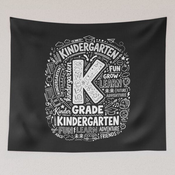 Item preview, Kindergarten Typography Back to School First Day of School designed and sold by viectory.