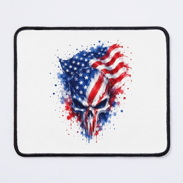 Item preview, Liberty Skullstorm: A Bold Emblem of American Brotherhood designed and sold by BlissBlvdShop.