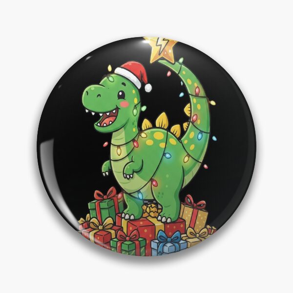 Item preview, Christmas Tree Rex Dinosaur Tangled in Xmas Lights designed and sold by Barbara8266.