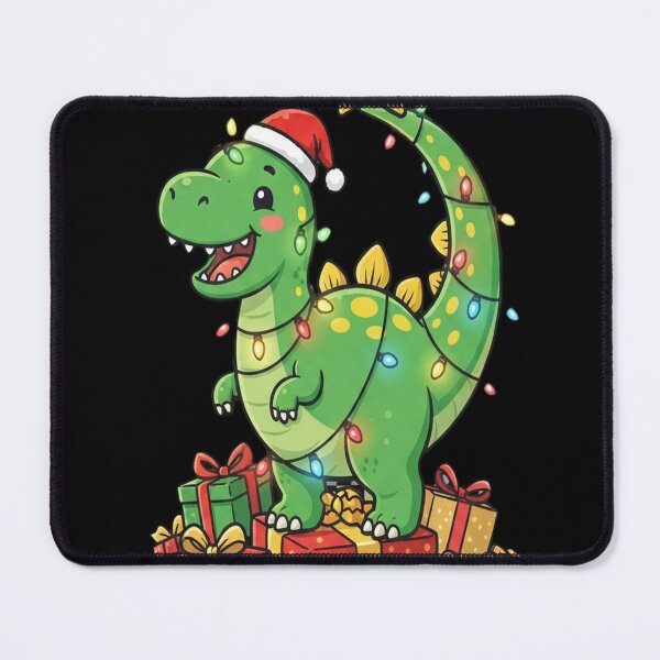 Item preview, Christmas Tree Rex Dinosaur Tangled in Xmas Lights designed and sold by Barbara8266.