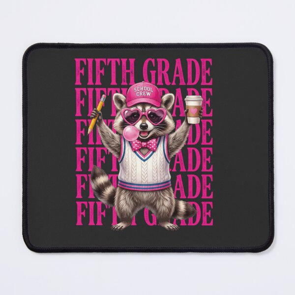 Item preview, Funny 5th Grade Teacher Feral Raccoon Back to School designed and sold by viectory.