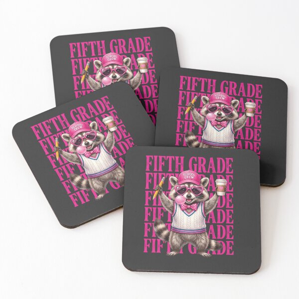 Item preview, Funny 5th Grade Teacher Feral Raccoon Back to School designed and sold by viectory.