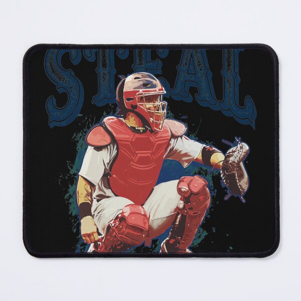 Item preview, Thou Shall Not Steal Yadier Molina Catcher designed and sold by Inkirra.