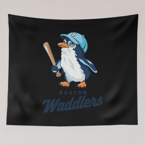 Item preview, Boston Waddlers Penguin Baseball Mascot designed and sold by Inkirra.