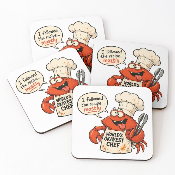 Item preview, Worlds Okayest Chef Crab Cartoon Cooking Humor designed and sold by chattsuede.