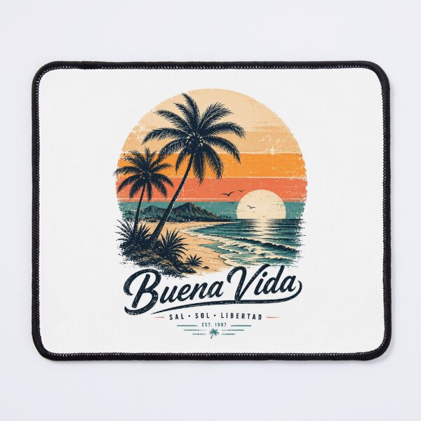 Item preview, Good Life – Vintage Tropical Beach | Retro Surf T-Shirt, Salt, Sun and Freedom designed and sold by victorstudioart.