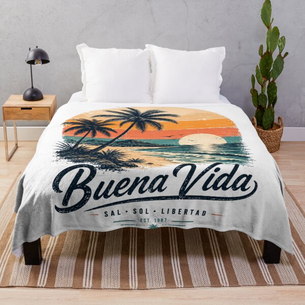 Item preview, Good Life – Vintage Tropical Beach | Retro Surf T-Shirt, Salt, Sun and Freedom designed and sold by victorstudioart.