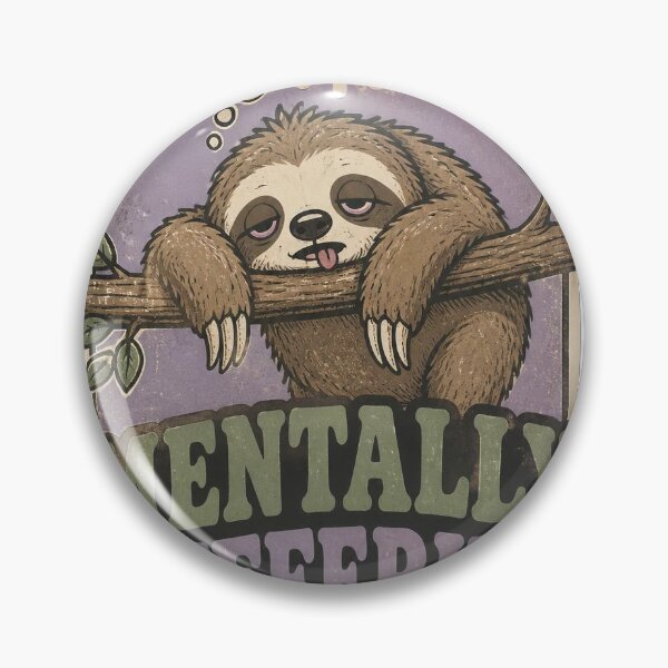 Item preview, Mentally Buffering Sloth | Funny Slow Cute Sloth Meme Introvert Sticker & T-Shirt designed and sold by Pixel Alchemy1.