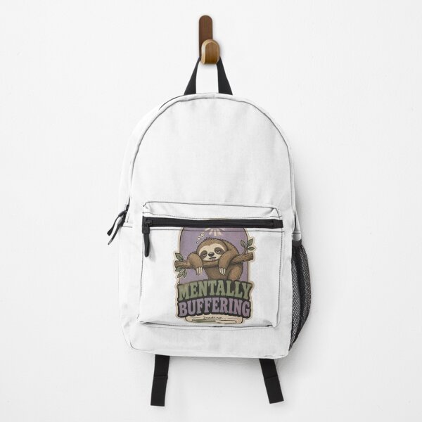 Item preview, Mentally Buffering Sloth | Funny Slow Cute Sloth Meme Introvert Sticker & T-Shirt designed and sold by Pixel Alchemy1.