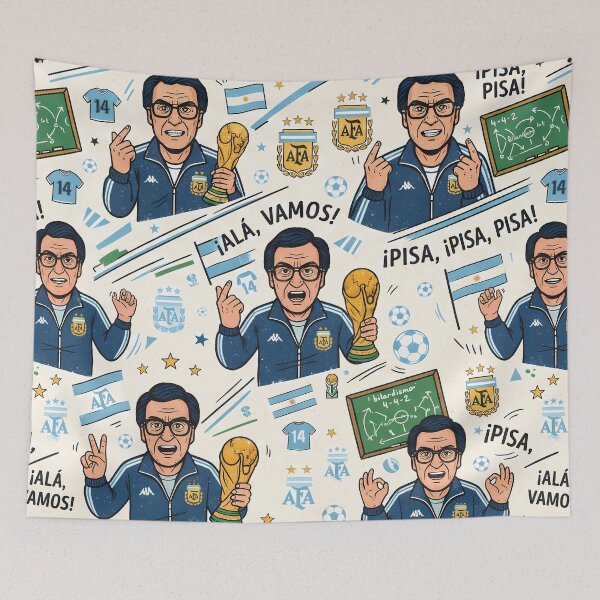 Item preview, Argentina Soccer Legends World Cup Football Pattern 5 designed and sold by ART ATTACK ZONE.