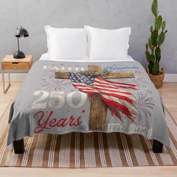Item preview, 250 Years Faith Freedom Christian Patriotic USA 4th of July designed and sold by GreggRoss.