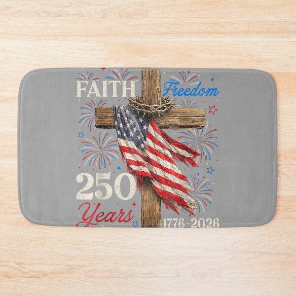 Item preview, 250 Years Faith Freedom Christian Patriotic USA 4th of July designed and sold by GreggRoss.