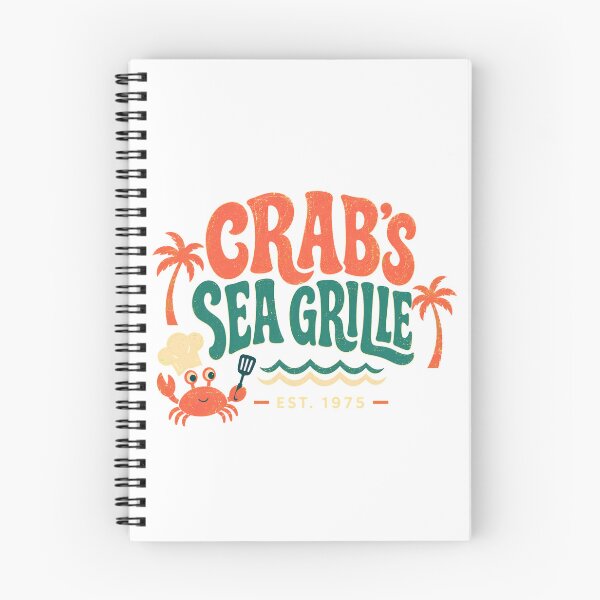 Item preview, Crab's Grille 1975 Cartoon Crab Chef Beach designed and sold by chattsuede.
