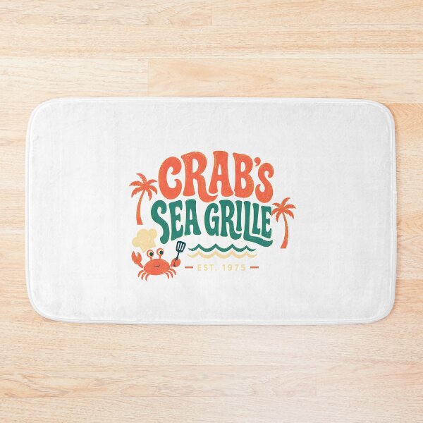Item preview, Crab's Grille 1975 Cartoon Crab Chef Beach designed and sold by chattsuede.