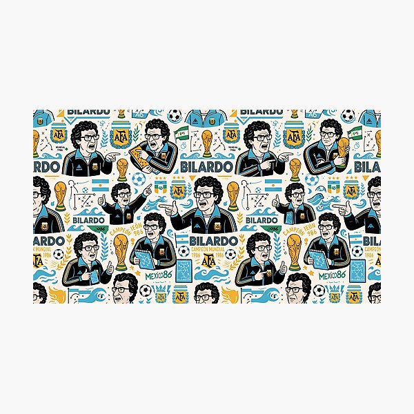 Item preview, Argentina Soccer Legends World Cup Football Pattern 6 designed and sold by ART ATTACK ZONE.