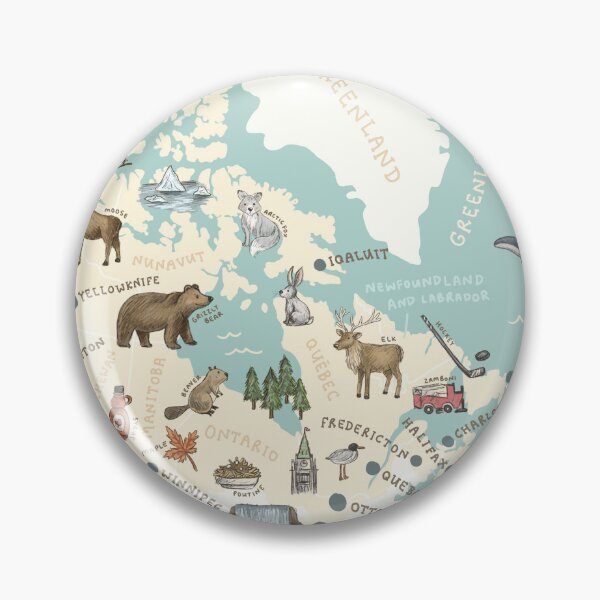 Item preview, Map of Canada - Teal designed and sold by Those Pencil Shavings.