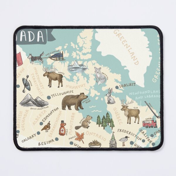 Item preview, Map of Canada - Teal designed and sold by Those Pencil Shavings.
