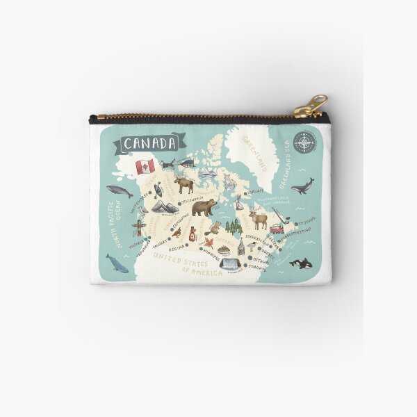 Item preview, Map of Canada - Teal designed and sold by Those Pencil Shavings.