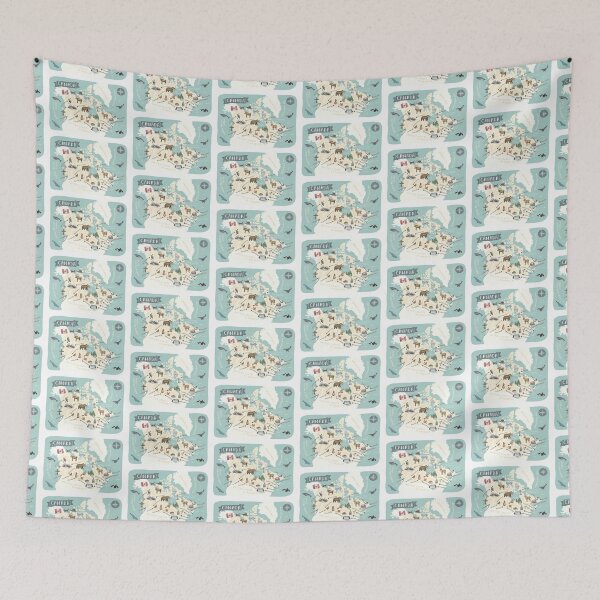 Item preview, Map of Canada - Teal designed and sold by Those Pencil Shavings.