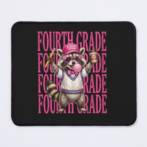 Item preview, Funny Fourth Grade Teacher Feral Raccoon Back to School designed and sold by viectory.