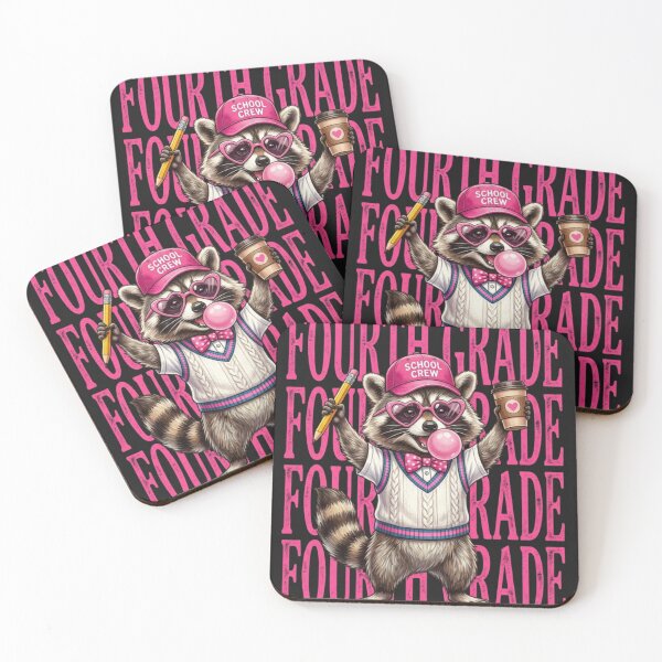 Item preview, Funny Fourth Grade Teacher Feral Raccoon Back to School designed and sold by viectory.