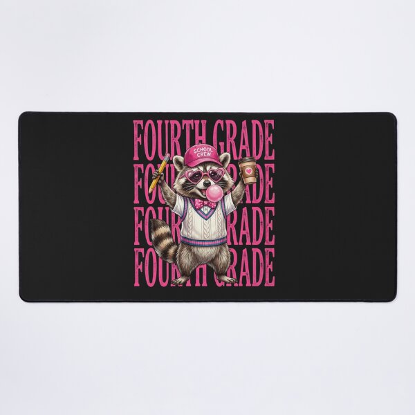 Item preview, Funny Fourth Grade Teacher Feral Raccoon Back to School designed and sold by viectory.