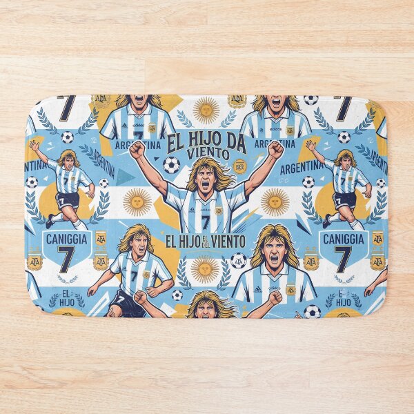 Item preview, Argentina Soccer Legends World Cup Football Pattern 9 designed and sold by ART ATTACK ZONE.