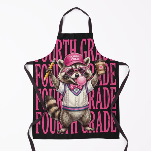 Item preview, Funny Fourth Grade Teacher Feral Raccoon Back to School designed and sold by viectory.