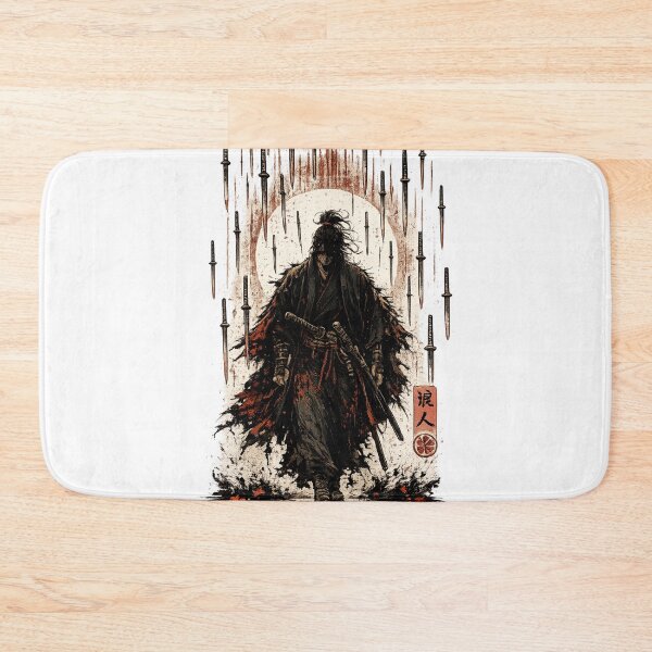 Item preview, The Ronin Under the Rain of Swords - Japanese Samurai art style designed and sold by Substance_life.