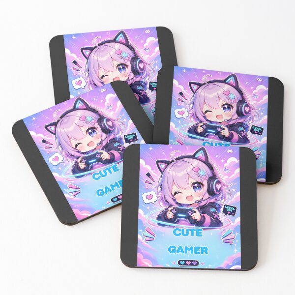 Item preview, Cute Gamer Girl – Kawaii Chibi Gaming Anime designed and sold by Revyra Design .
