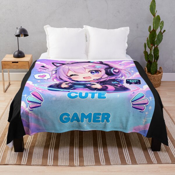 Item preview, Cute Gamer Girl – Kawaii Chibi Gaming Anime designed and sold by Revyra Design .