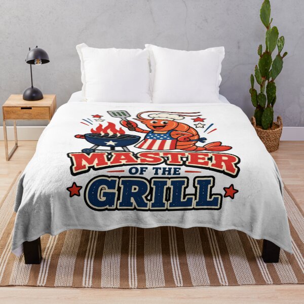 Item preview, Shrimp Master of the Grill Patriotic Chef Mascot designed and sold by chattsuede.
