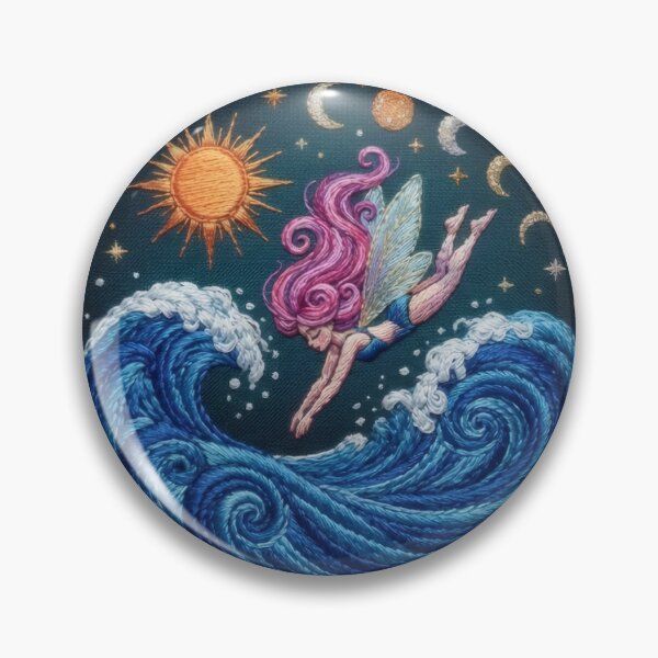 Item preview, Celestial ocean fairy diving into the waves designed and sold by Azurart2.
