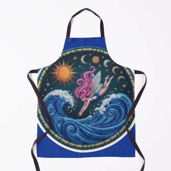 Item preview, Celestial ocean fairy diving into the waves designed and sold by Azurart2.