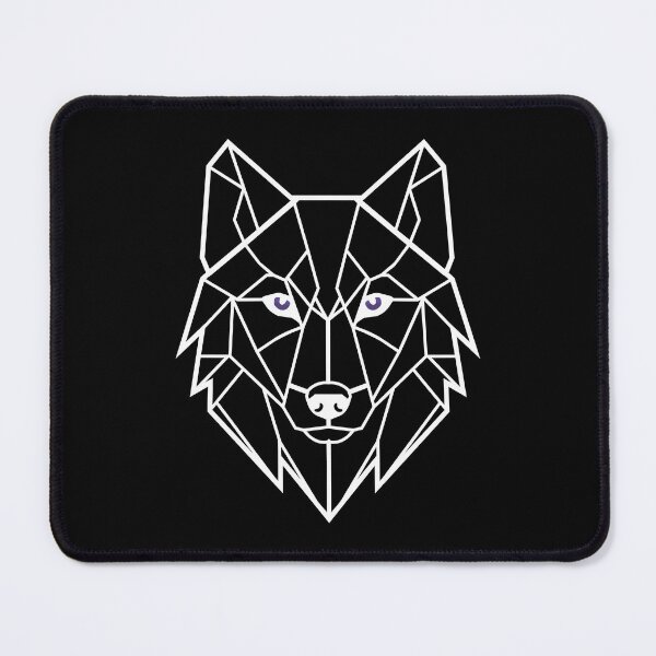 Item preview, Geometric Wolf Head – Minimalist Wildlife Line Art designed and sold by Shadow's Den.