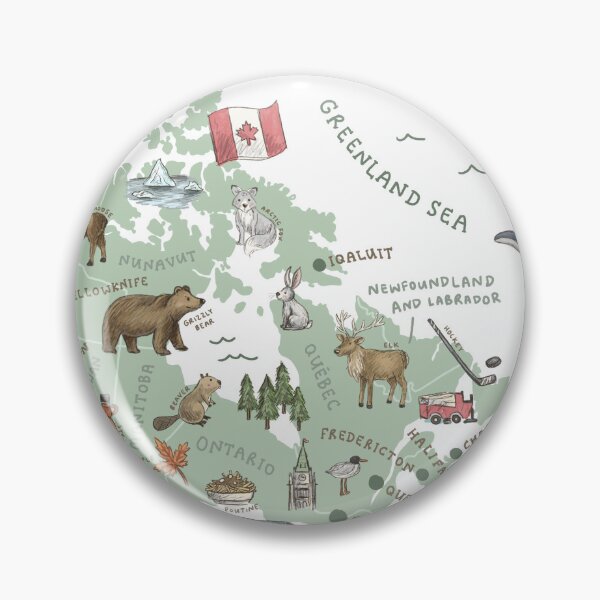 Item preview, Map of Canada - Green designed and sold by Those Pencil Shavings.