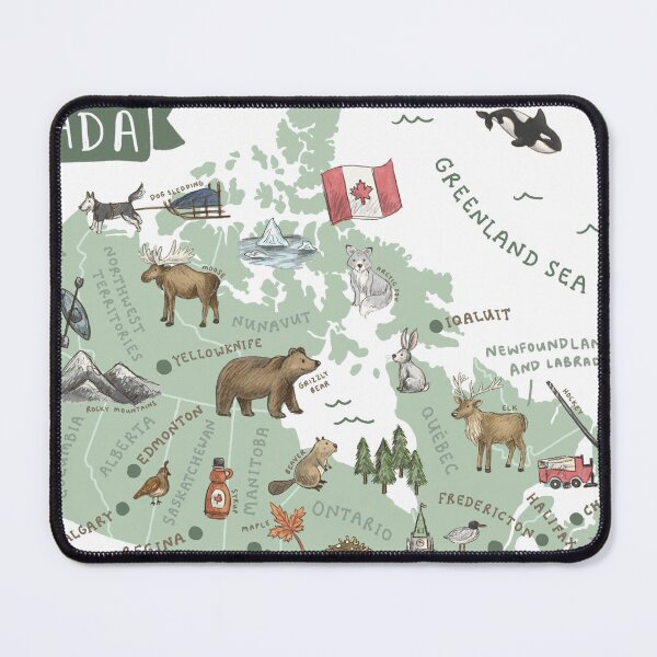 Item preview, Map of Canada - Green designed and sold by Those Pencil Shavings.