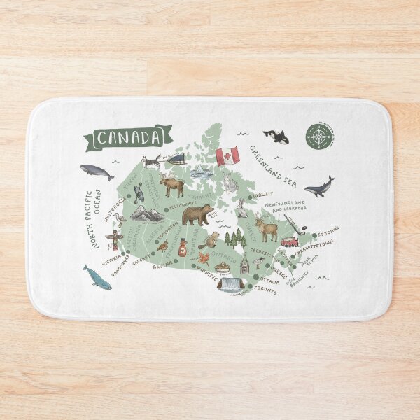 Item preview, Map of Canada - Green designed and sold by Those Pencil Shavings.