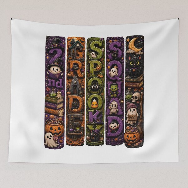Item preview, 2nd Grade Spooky Squad Halloween Shirt Cute Ghost Pumpkin Back to School Teacher Student Classic T-Shirt designed and sold by podlook.