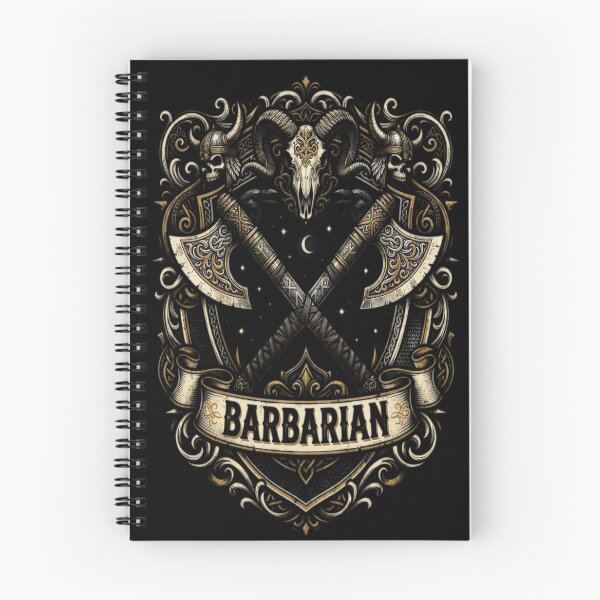 Item preview, D&D Barbarian Tarot designed and sold by Daniel Abdelmaseih.