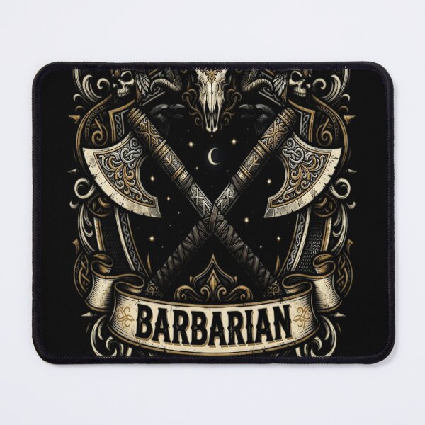 Item preview, D&D Barbarian Tarot designed and sold by Daniel Abdelmaseih.
