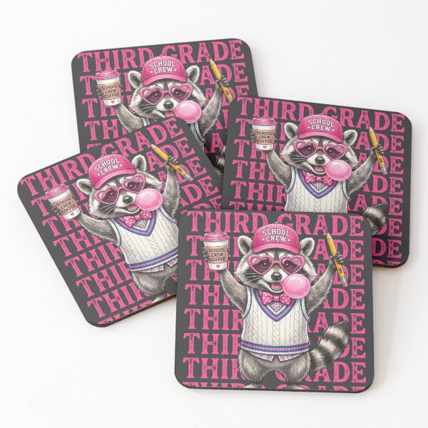 Item preview, Funny Third Grade Teacher Feral Raccoon Back to School designed and sold by viectory.
