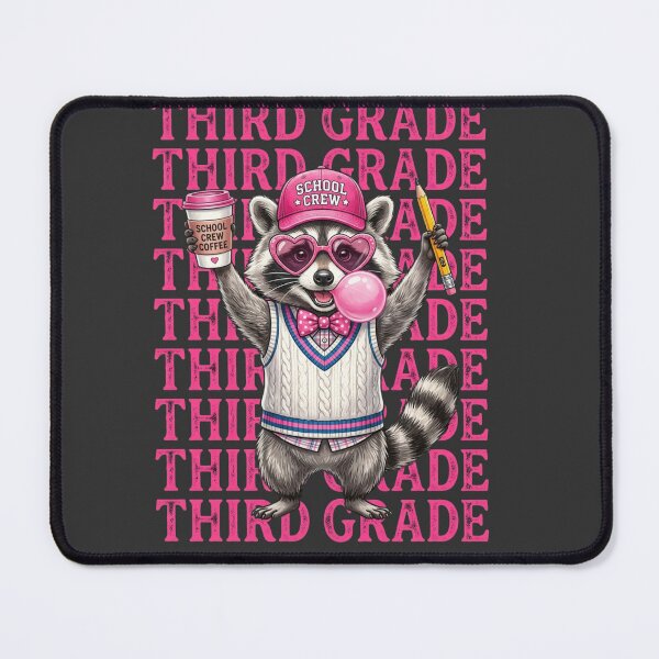 Item preview, Funny Third Grade Teacher Feral Raccoon Back to School designed and sold by viectory.