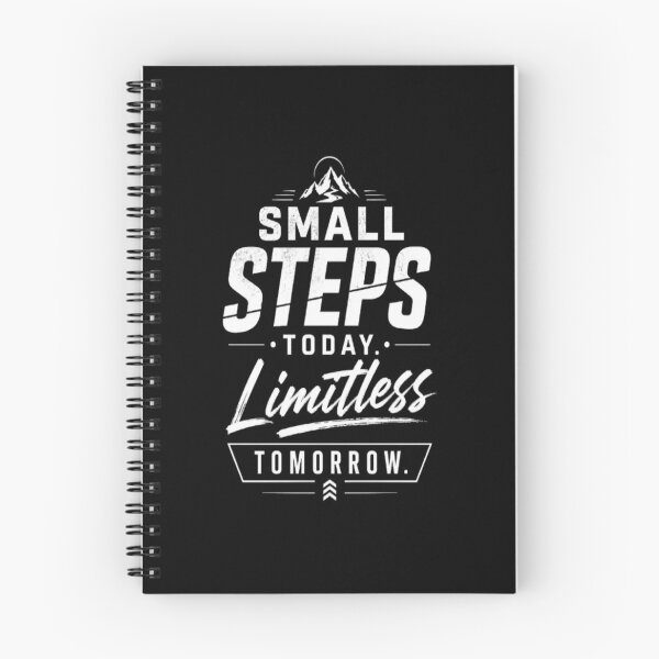 Item preview, Small Steps Today Limitless Tomorrow Motivational Typography Design designed and sold by v6ziix.