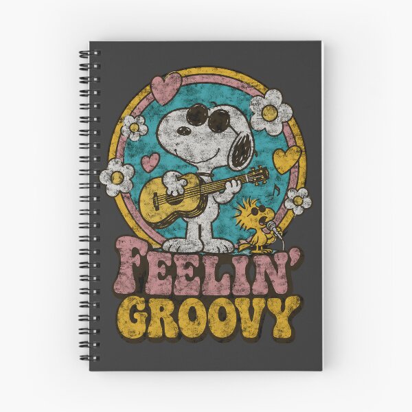 Item preview, Peanuts Feelin' Groovy Retro Snoopy Guiter And Woodstock Singer designed and sold by artizallart.