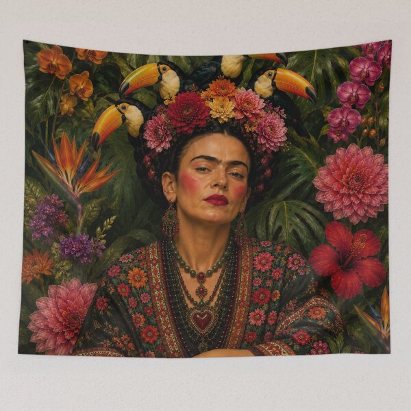 Item preview, Frida Kahlo with Toucans designed and sold by Muycote.