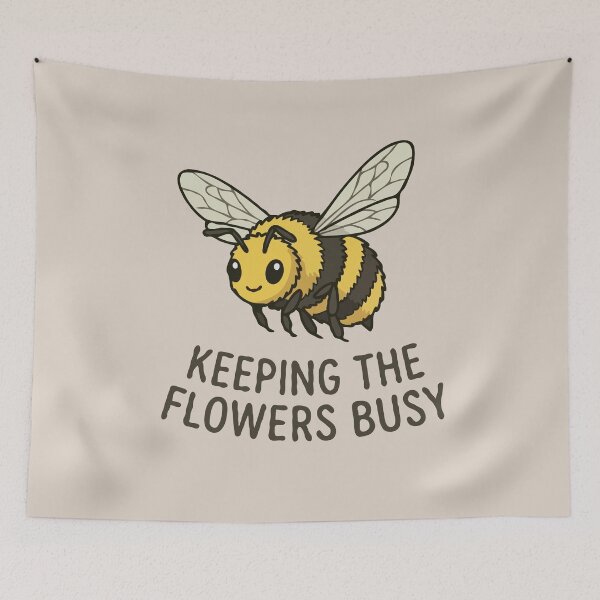 Item preview, Bumblebee Keeping The Flowers Busy designed and sold by Gkinoki.